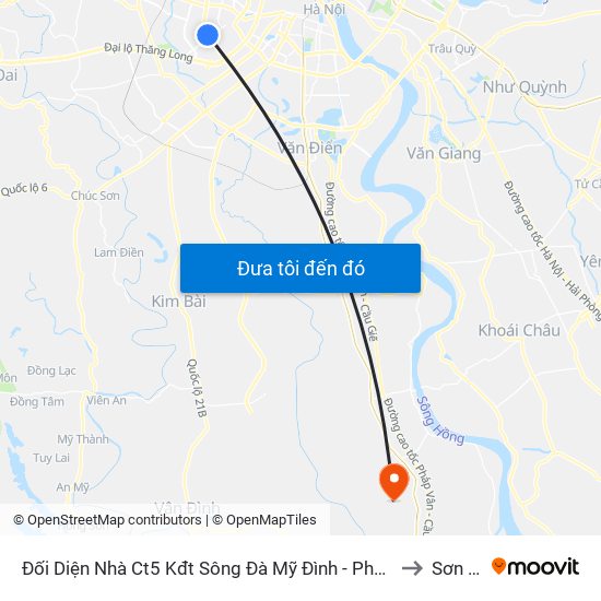 Đối Diện Nhà Ct5 Kđt Sông Đà Mỹ Đình - Phạm Hùng to Sơn Hà map