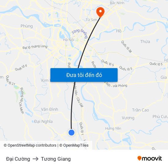 Đại Cường to Tương Giang map