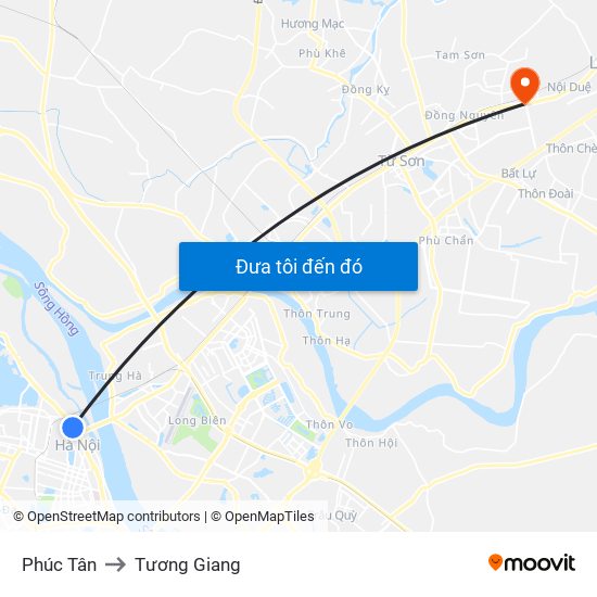 Phúc Tân to Tương Giang map