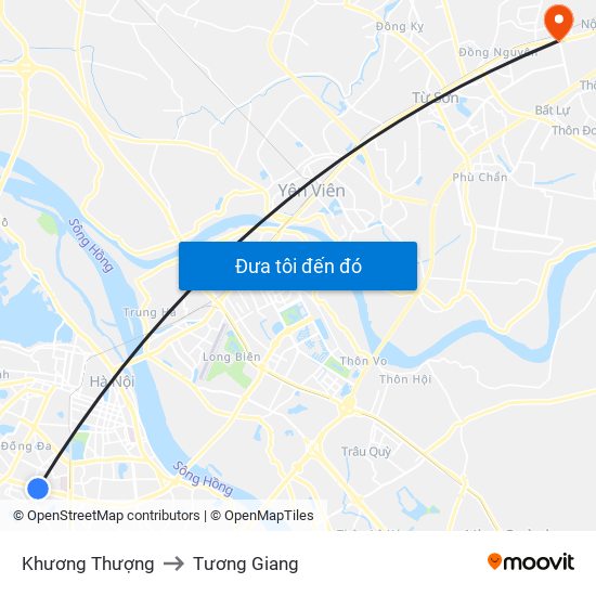 Khương Thượng to Tương Giang map