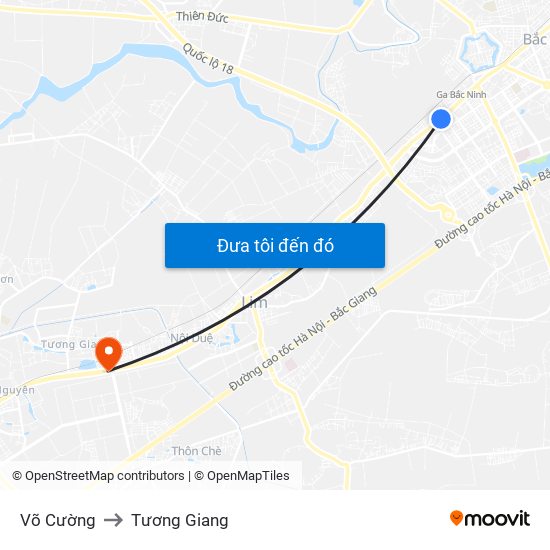 Võ Cường to Tương Giang map