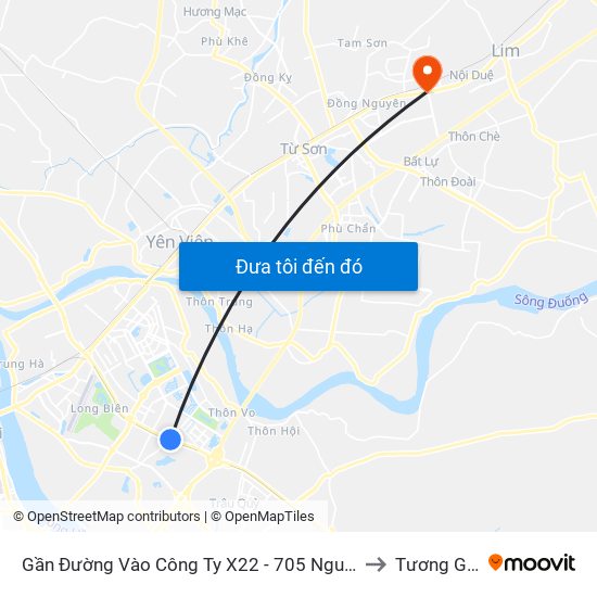 Gần Đường Vào Công Ty X22 - 705 Nguyễn Văn Linh to Tương Giang map