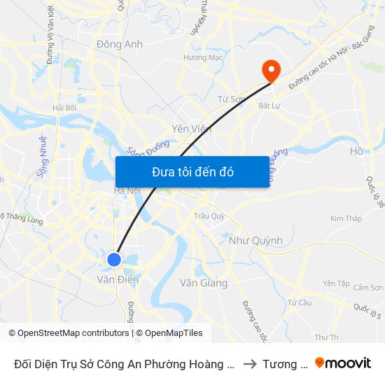 Đối Diện Trụ Sở Công An Phường Hoàng Liệt- 1277 Giải Phóng to Tương Giang map