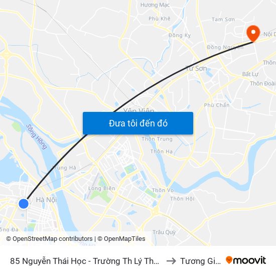 85 Nguyễn Thái Học - Trường Th Lý Thường Kiệt to Tương Giang map