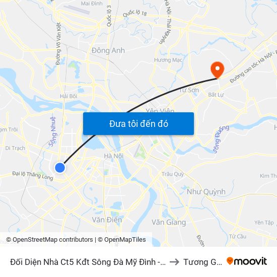 Đối Diện Nhà Ct5 Kđt Sông Đà Mỹ Đình - Phạm Hùng to Tương Giang map