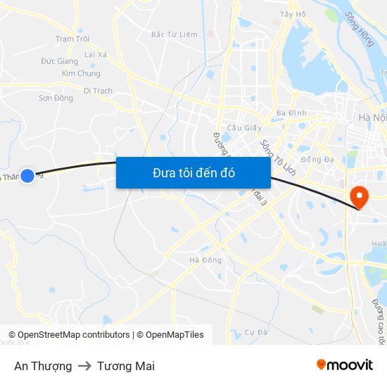 An Thượng to Tương Mai map