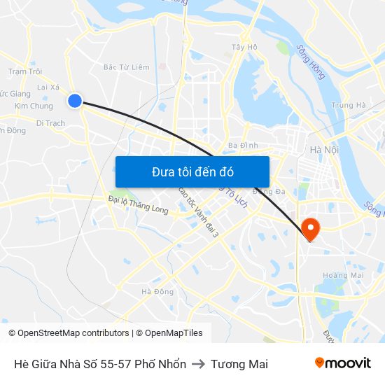 Hè Giữa Nhà Số 55-57 Phố Nhổn to Tương Mai map