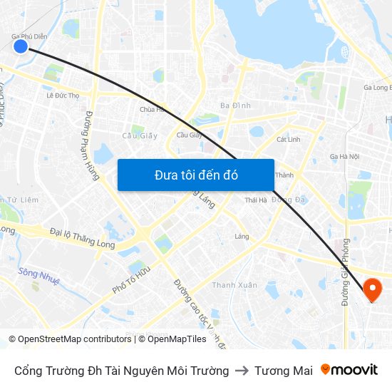 Cổng Trường Đh Tài Nguyên Môi Trường to Tương Mai map