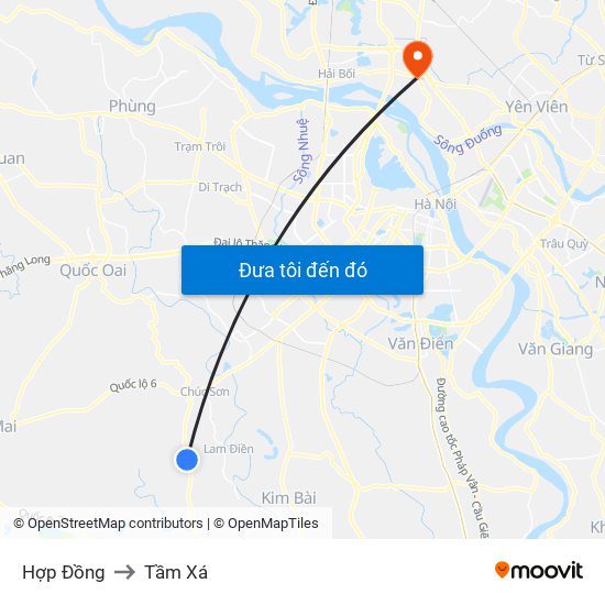 Hợp Đồng to Tầm Xá map