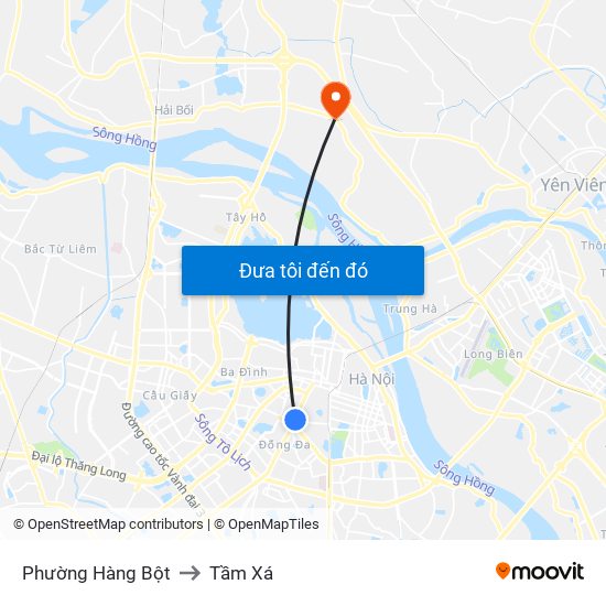 Phường Hàng Bột to Tầm Xá map