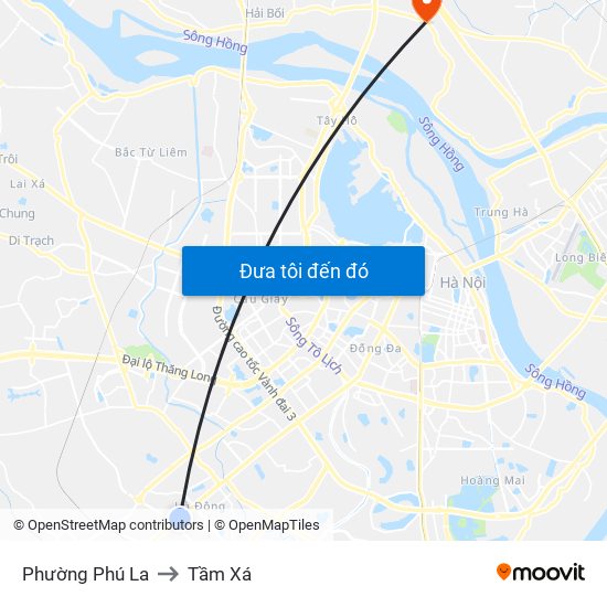 Phường Phú La to Tầm Xá map