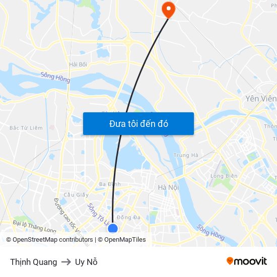 Thịnh Quang to Uy Nỗ map