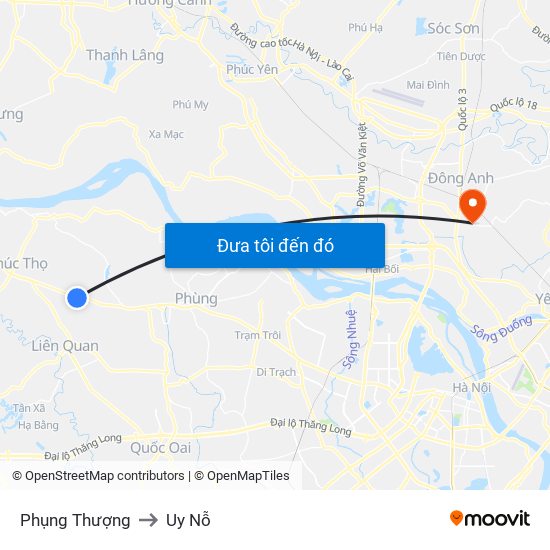 Phụng Thượng to Uy Nỗ map