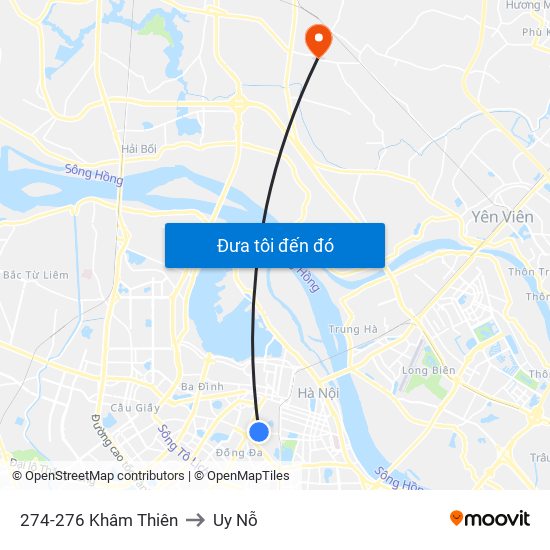 274-276 Khâm Thiên to Uy Nỗ map