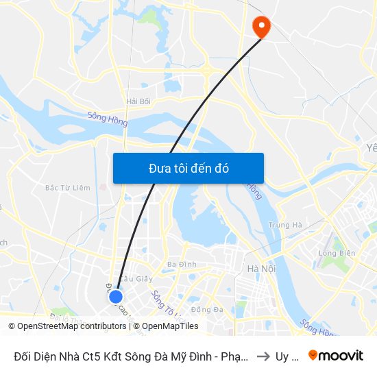 Đối Diện Nhà Ct5 Kđt Sông Đà Mỹ Đình - Phạm Hùng to Uy Nỗ map