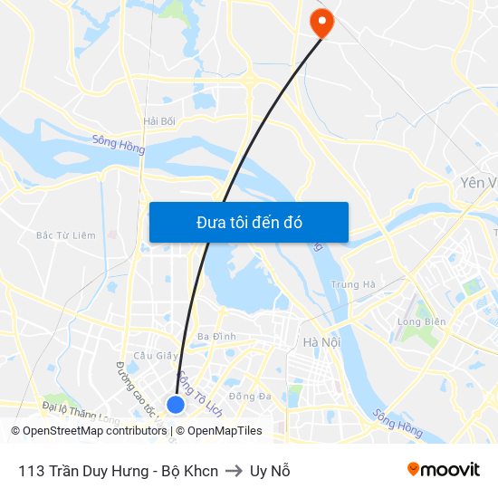 113 Trần Duy Hưng - Bộ Khcn to Uy Nỗ map