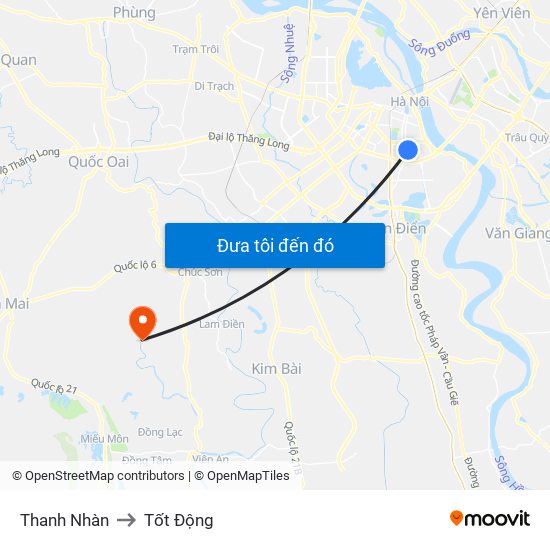 Thanh Nhàn to Tốt Động map