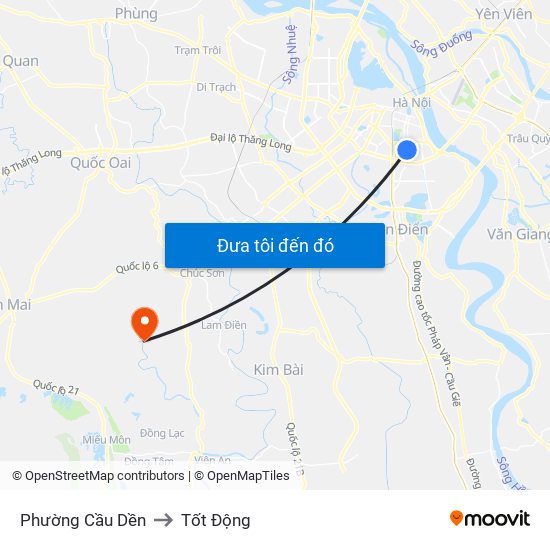 Phường Cầu Dền to Tốt Động map