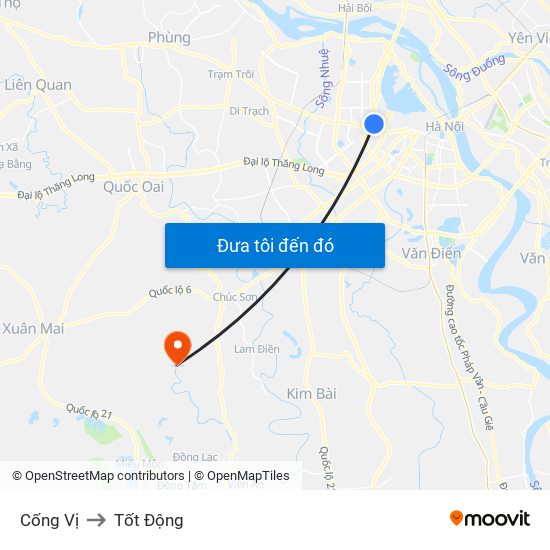 Cống Vị to Tốt Động map