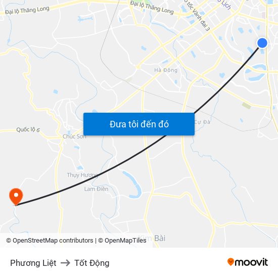 Phương Liệt to Tốt Động map