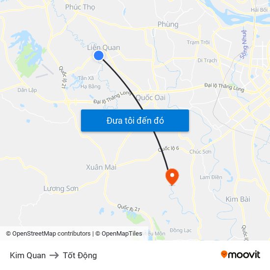 Kim Quan to Tốt Động map