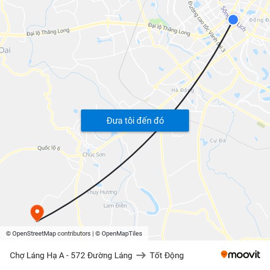 Chợ Láng Hạ A - 572 Đường Láng to Tốt Động map