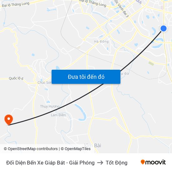 Đối Diện Bến Xe Giáp Bát - Giải Phóng to Tốt Động map