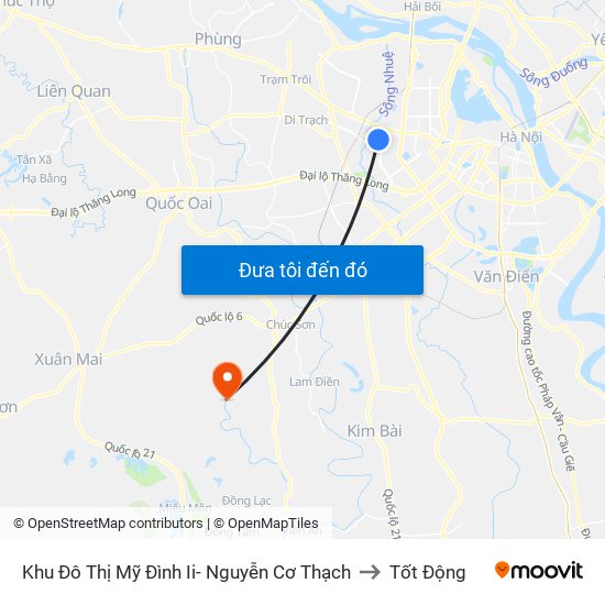 Khu Đô Thị Mỹ Đình Ii- Nguyễn Cơ Thạch to Tốt Động map