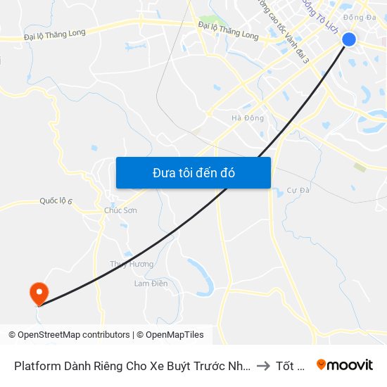 Platform Dành Riêng Cho Xe Buýt Trước Nhà 604 Trường Chinh to Tốt Động map