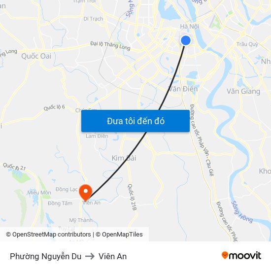 Phường Nguyễn Du to Viên An map