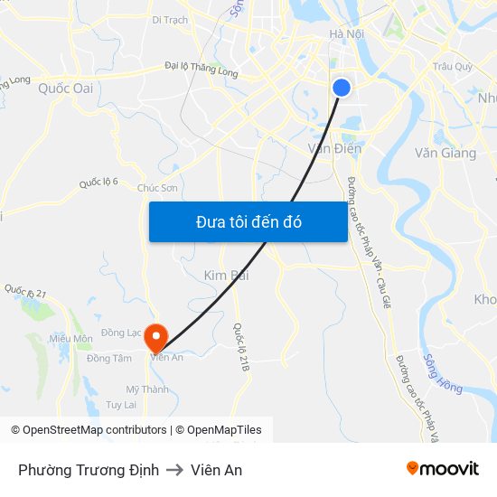 Phường Trương Định to Viên An map