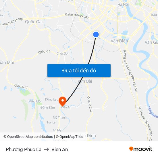 Phường Phúc La to Viên An map