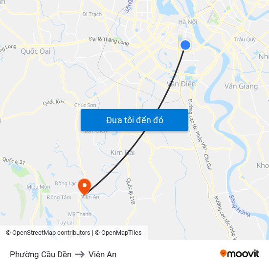 Phường Cầu Dền to Viên An map