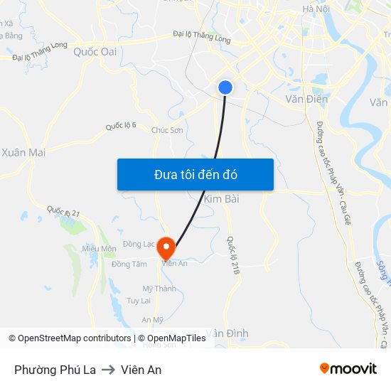 Phường Phú La to Viên An map