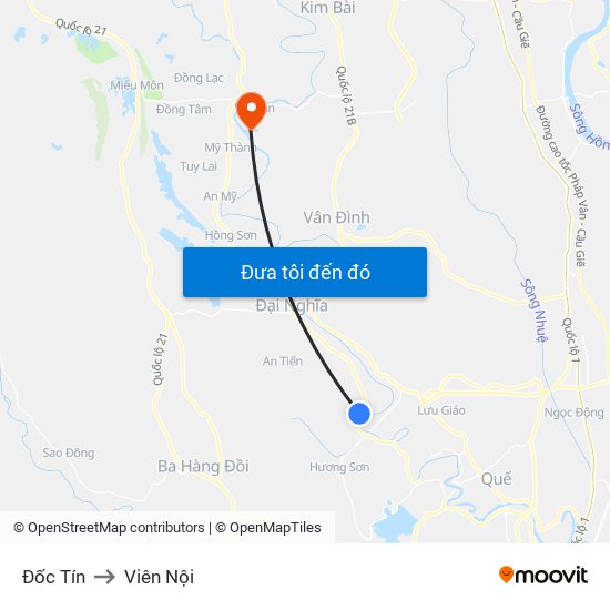 Đốc Tín to Viên Nội map