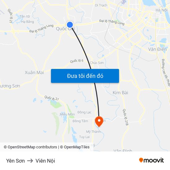 Yên Sơn to Viên Nội map