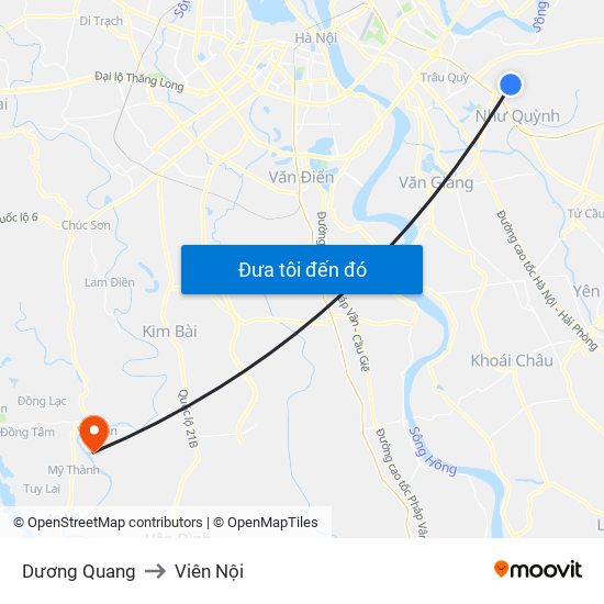 Dương Quang to Viên Nội map