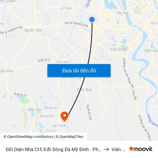 Đối Diện Nhà Ct5 Kđt Sông Đà Mỹ Đình - Phạm Hùng to Viên Nội map