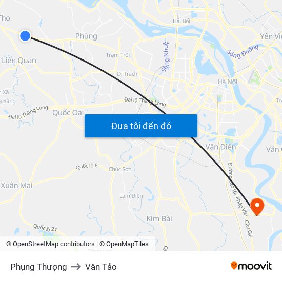 Phụng Thượng to Vân Tảo map