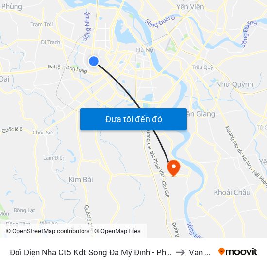 Đối Diện Nhà Ct5 Kđt Sông Đà Mỹ Đình - Phạm Hùng to Vân Tảo map