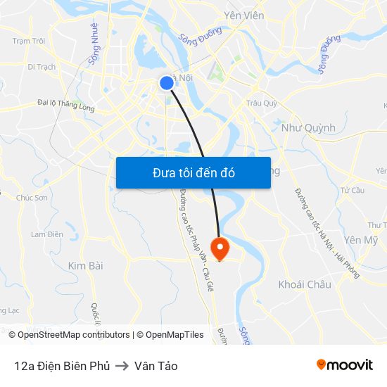 12a Điện Biên Phủ to Vân Tảo map