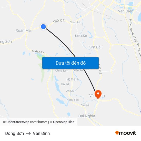 Đông Sơn to Vân Đình map