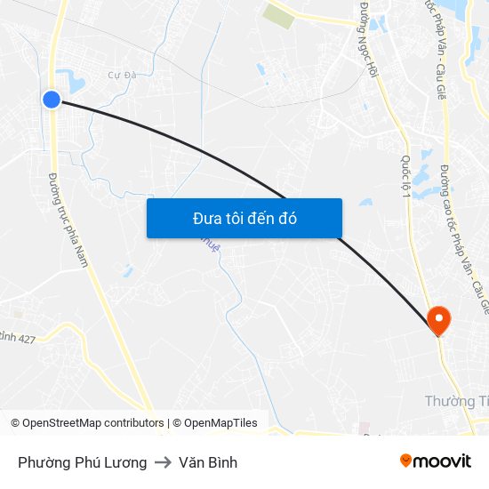 Phường Phú Lương to Văn Bình map