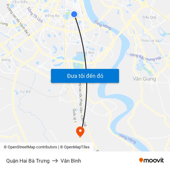 Quận Hai Bà Trưng to Văn Bình map