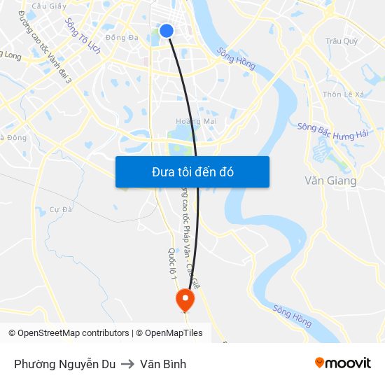 Phường Nguyễn Du to Văn Bình map