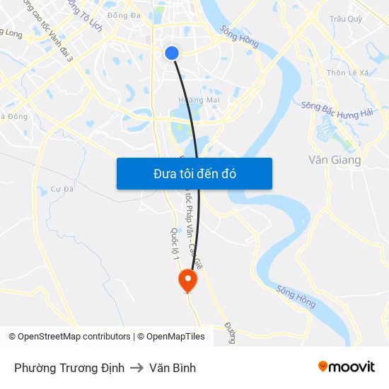 Phường Trương Định to Văn Bình map