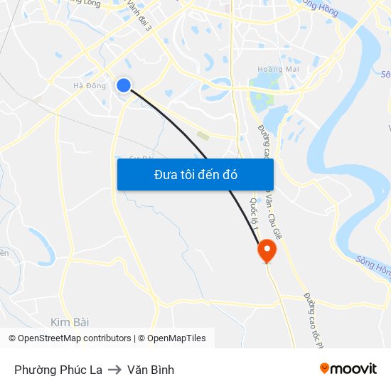 Phường Phúc La to Văn Bình map