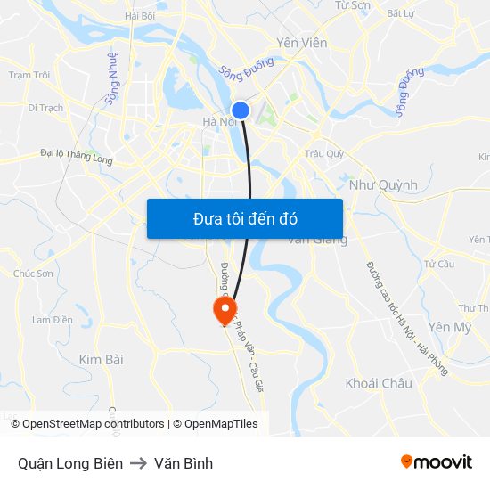 Quận Long Biên to Văn Bình map