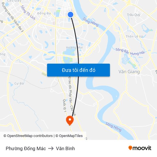 Phường Đống Mác to Văn Bình map