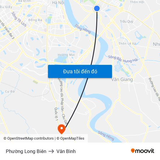 Phường Long Biên to Văn Bình map